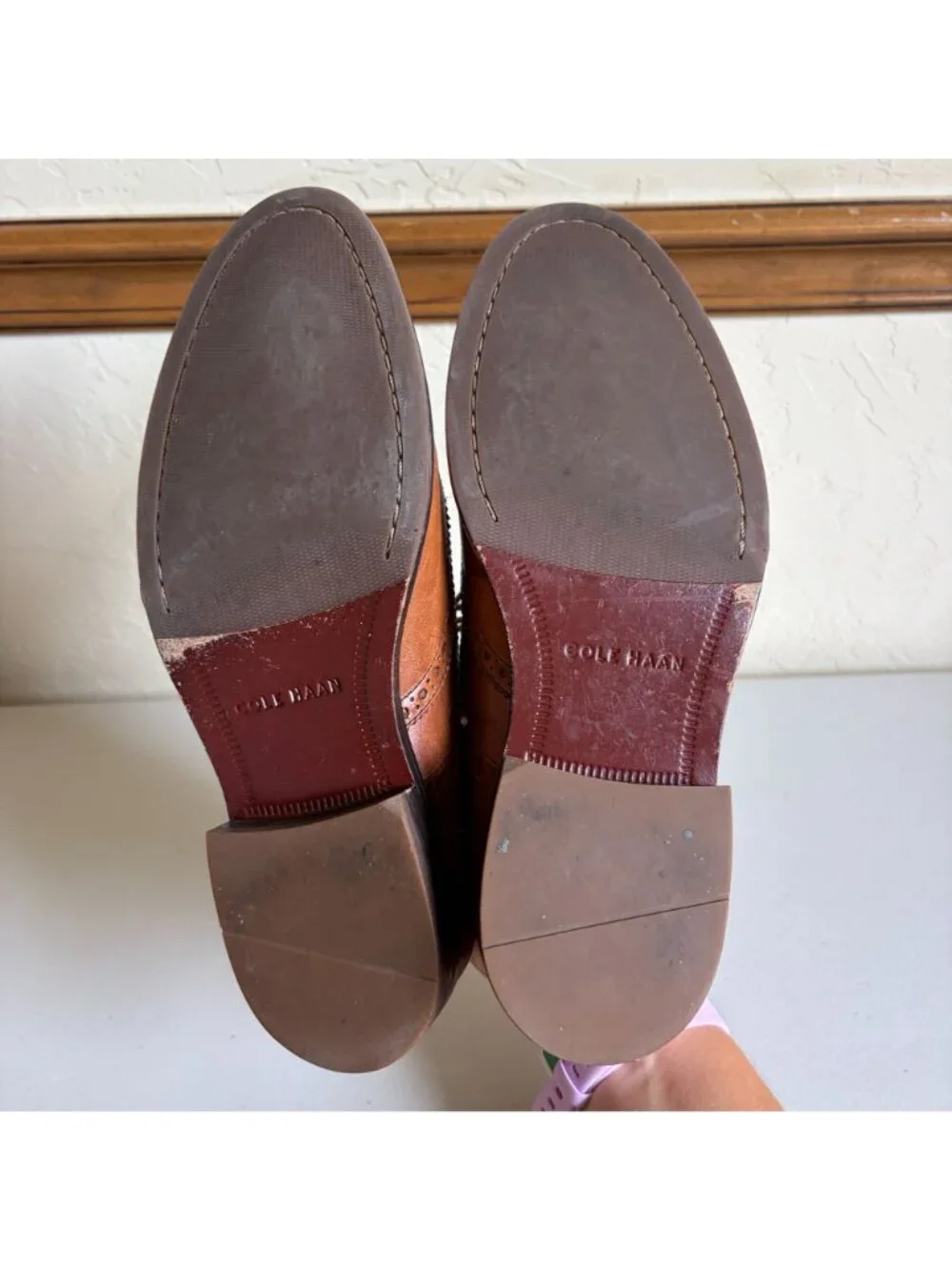 Cole Haan Williams Wingtip Oxford British Tan Men's US 8